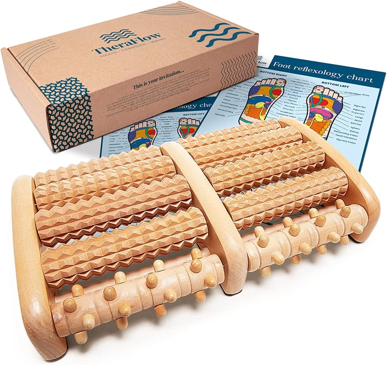 A Wooden Foot Massager For Plantar Fasciitis Relief