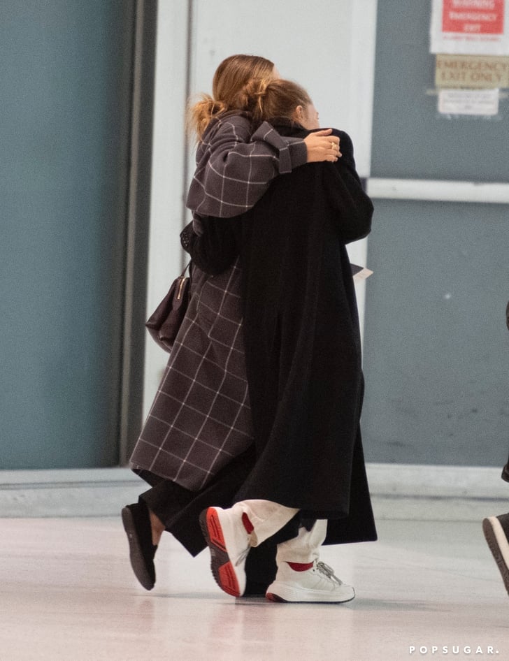 Mary-Kate and Ashley Olsen Wear Cool Flats to the Airport