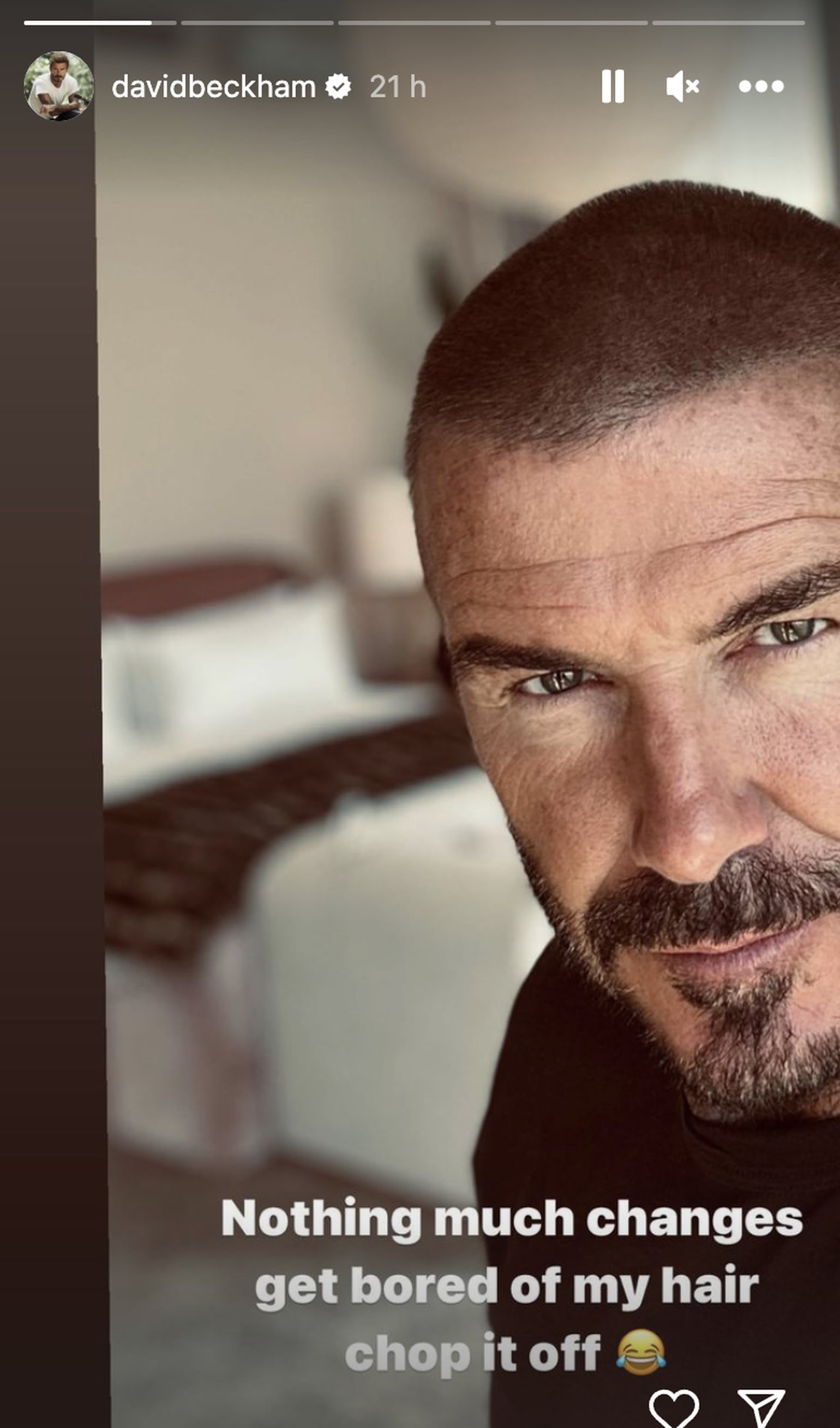David Beckham s Buzz Cut Is Back PS Beauty