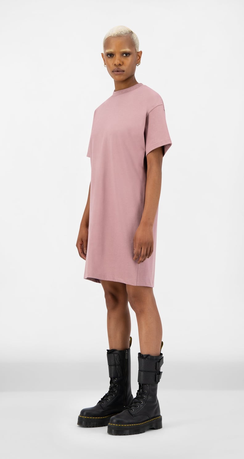 Mauve Pink Derib Dress