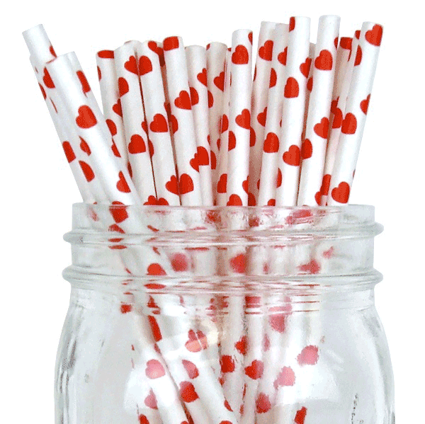 heart straws