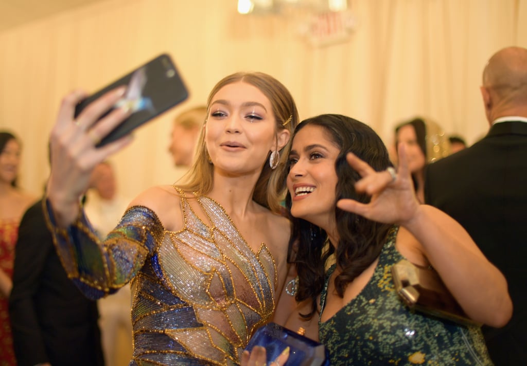 Gigi Hadid and Salma Hayek — 2018