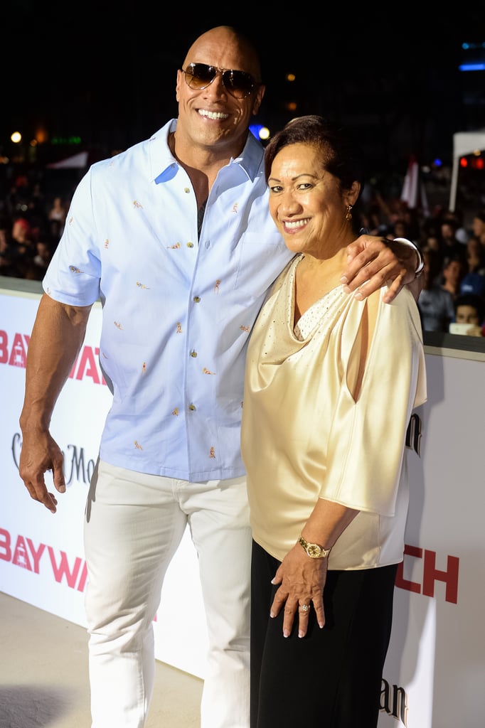Dwayne Johnson and His Mom Ata Pictures