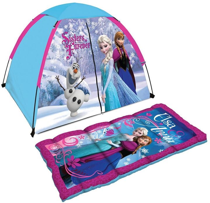 Disney Frozen Dome Tent and Sleeping Bag Set ($32, originally $40)