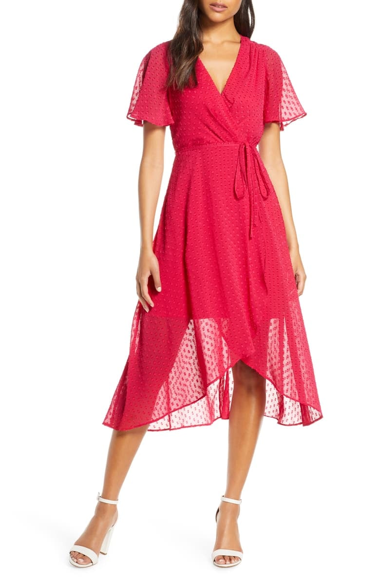 Vince camuto wrap cheap dress