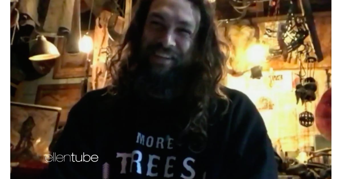 Watch Jason Momoa Give Ellen a Tour of His Home's Man Cave POPSUGAR