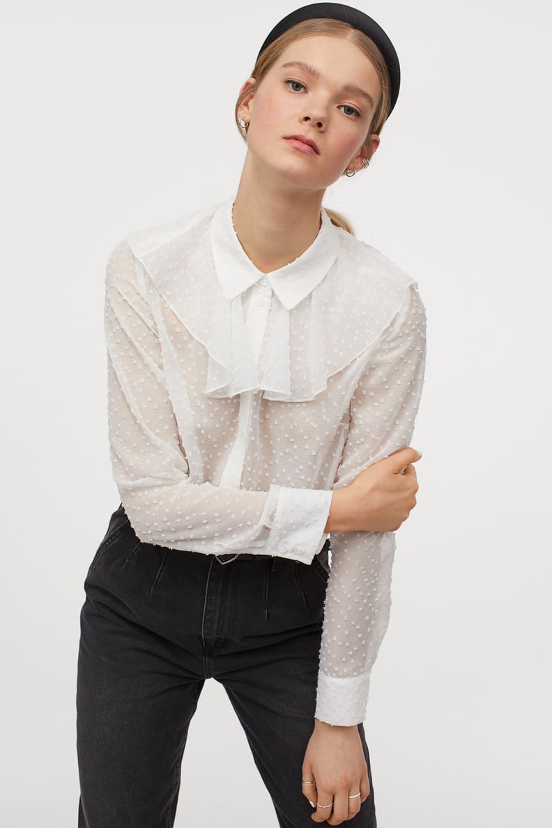 H&M Pleated-layer Shirt