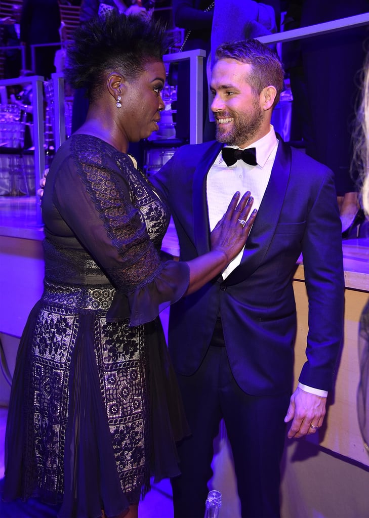 Leslie Jones With Ryan Reynolds at Time 100 Gala 2017