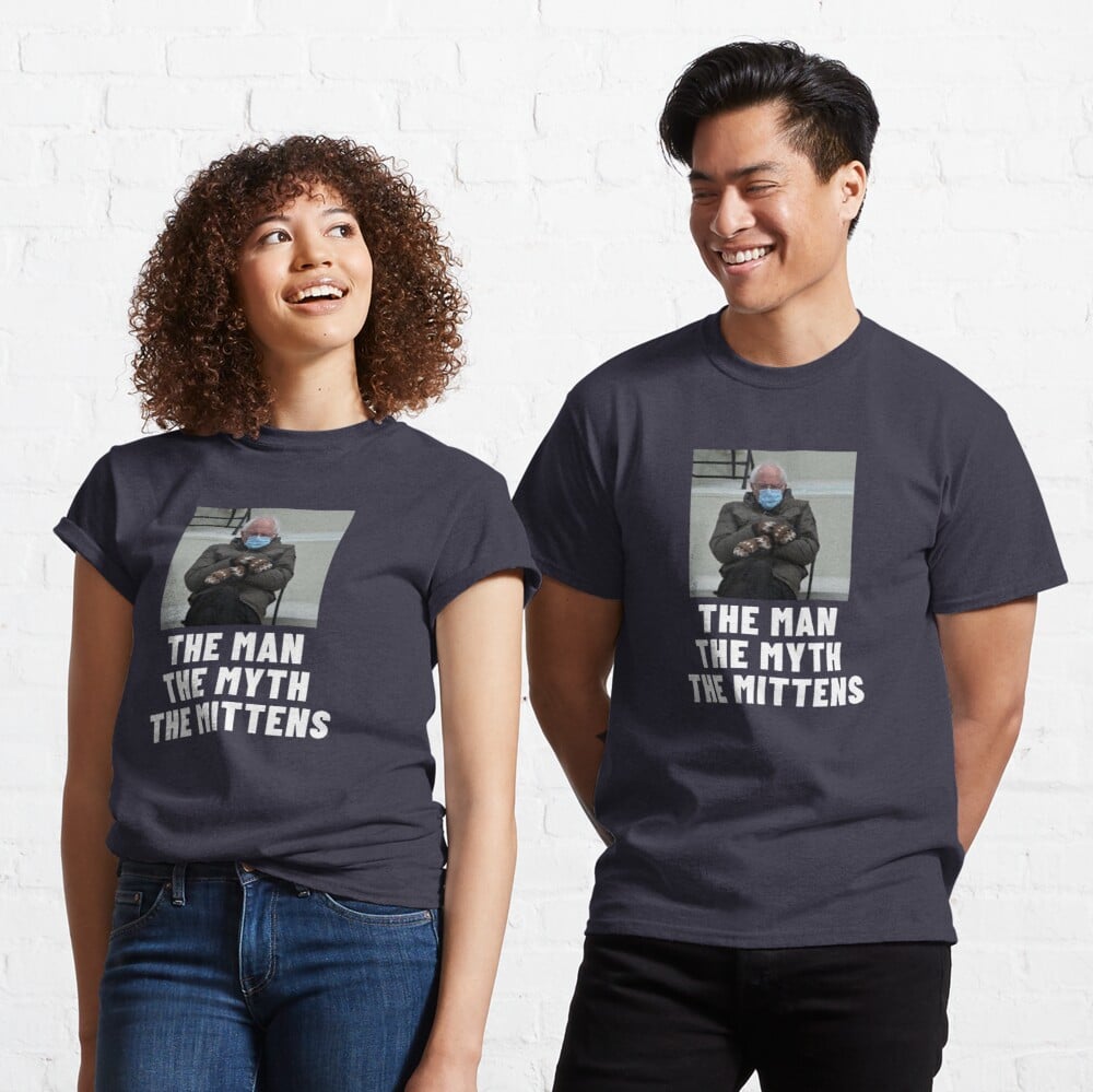 Bernie Mittens The Man, The Myth, The Mittens Classic T-Shirt