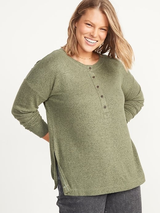 old navy ls rlx plush t