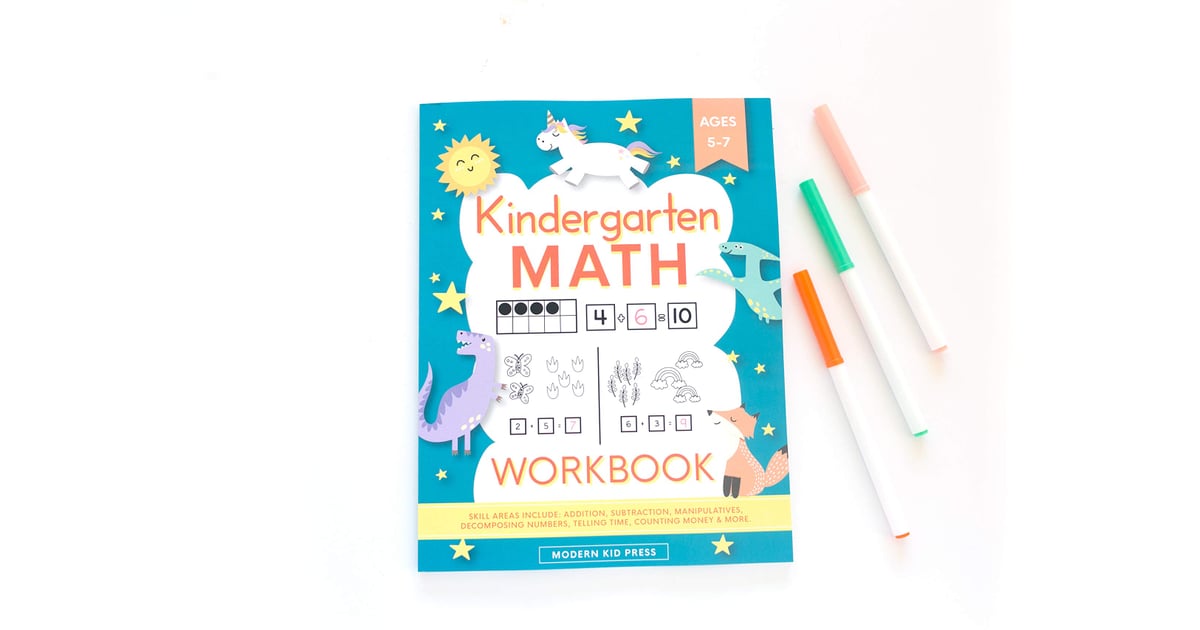 Kindergarten Math Workbook | Homeschooling Supplies For Preschool and