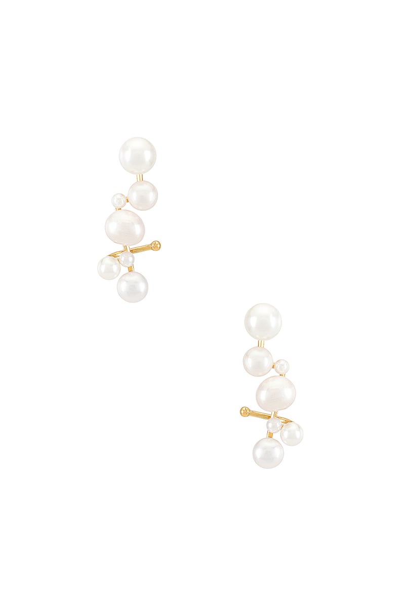 BaubleBar Soraida Pearl Ear Crawlers