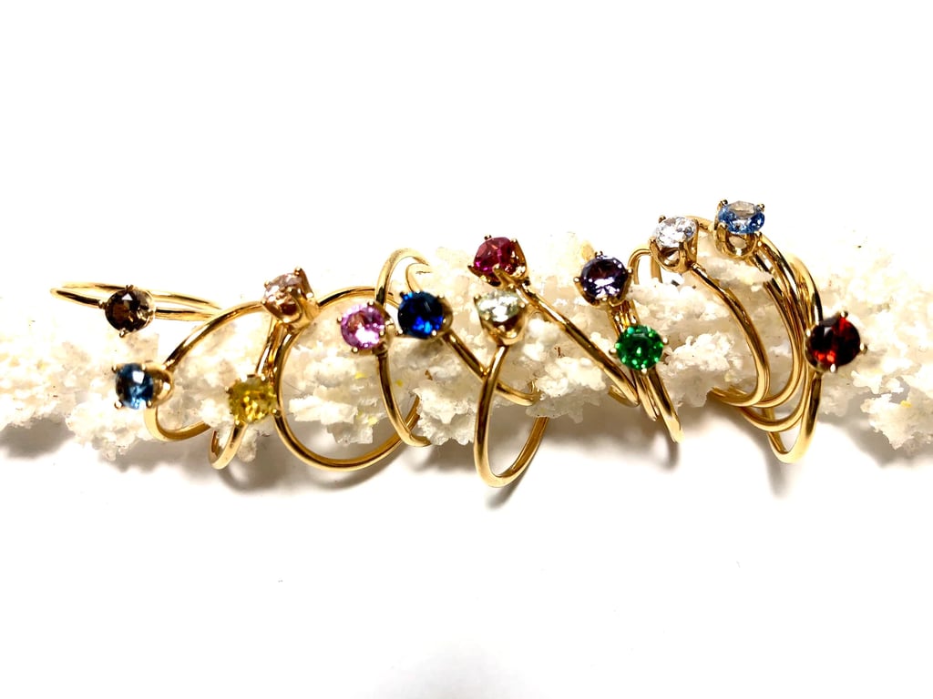 A Stunning Stackable Ring: Handcrafted Birthstone Ring
