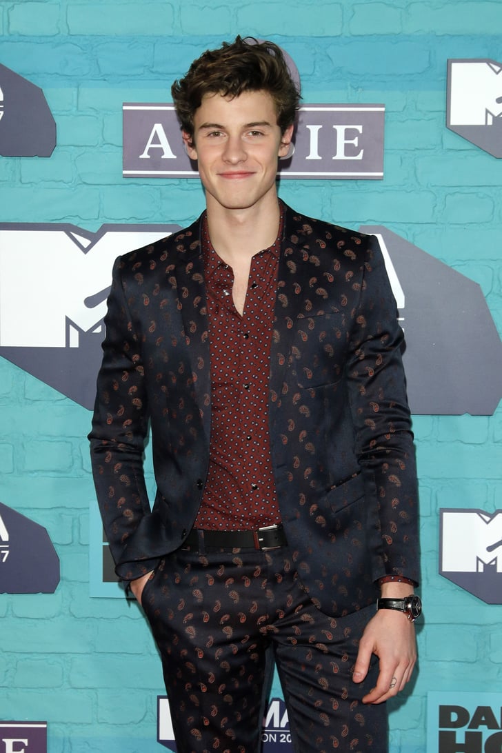 Shawn Mendes MTV EMAs Red Carpet 2017 POPSUGAR Celebrity Photo 14