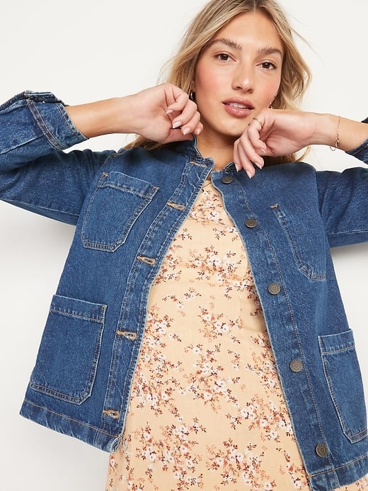 old navy denim chore jacket