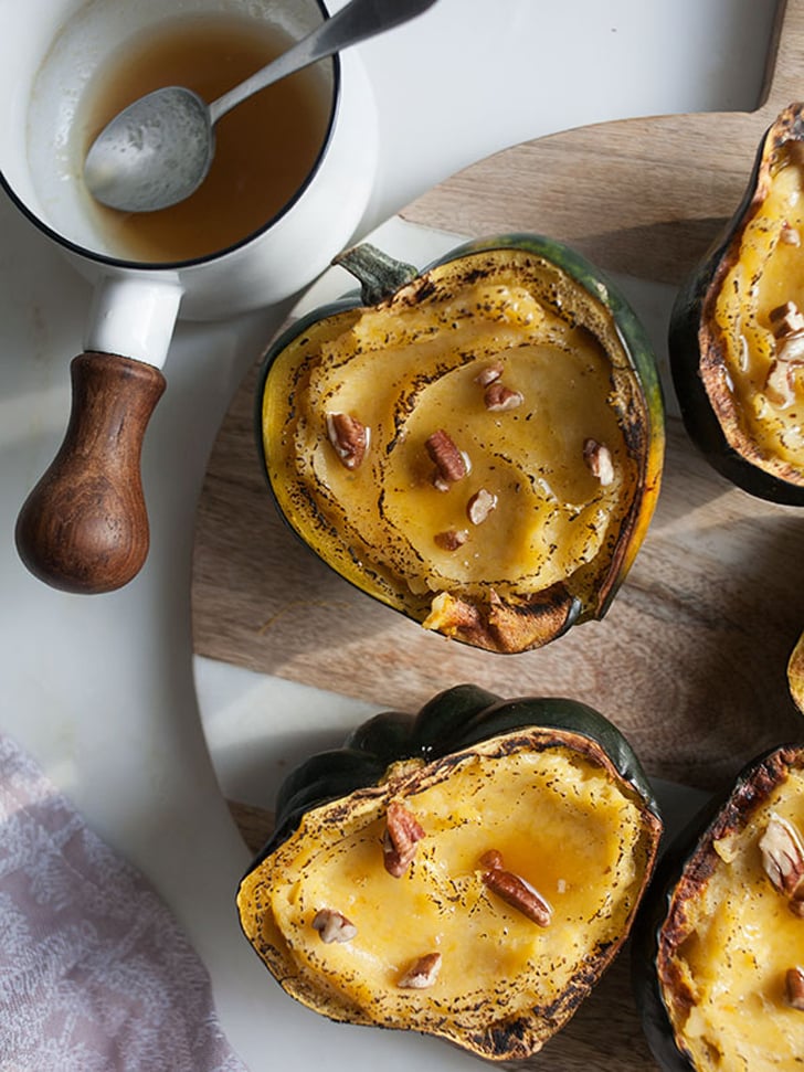 Unique Thanksgiving Side Dish: Twice-Baked Acorn Squash With Maple Butter and Pecans