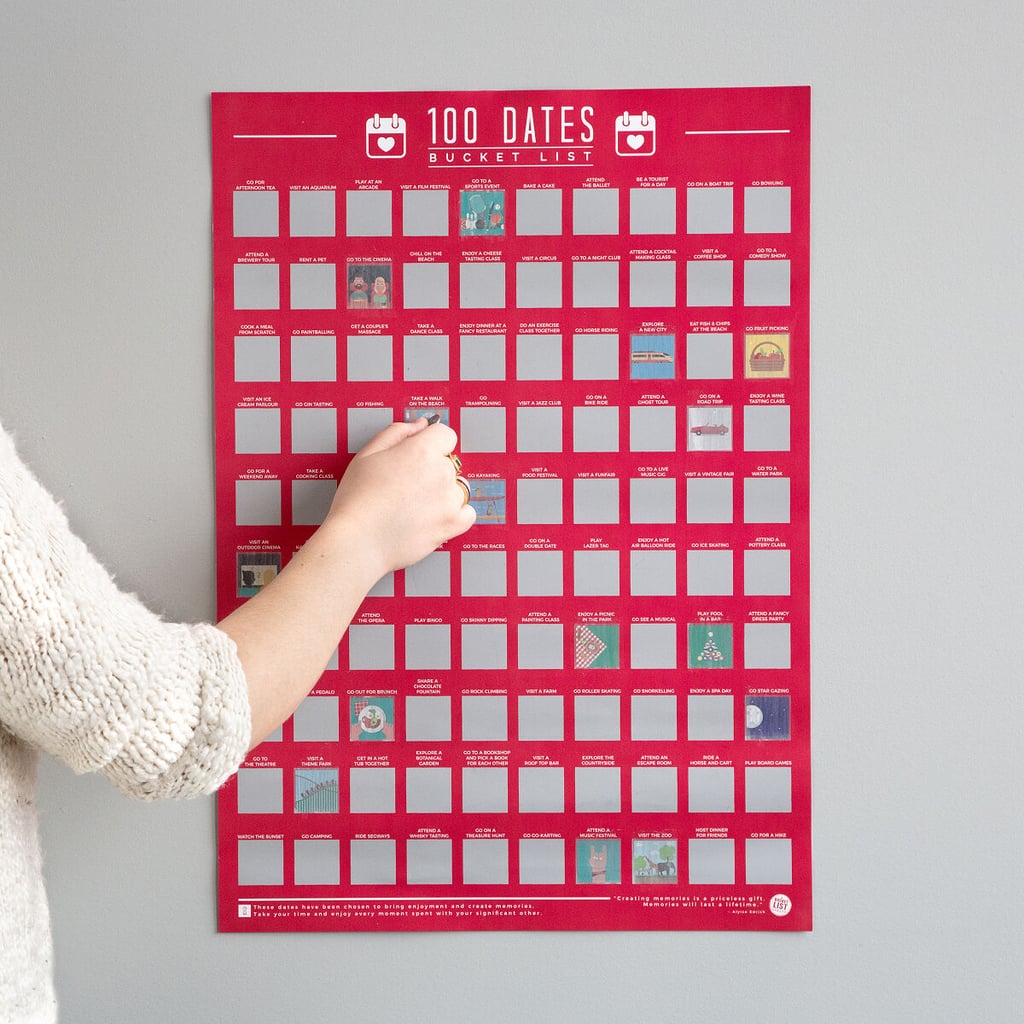 100 Dates Scratch Off Poster The Best Cheap Valentine's Day Presents