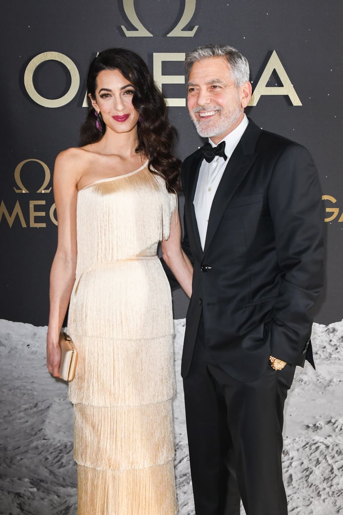 Amal Clooney Gold Fringe Gown 2019