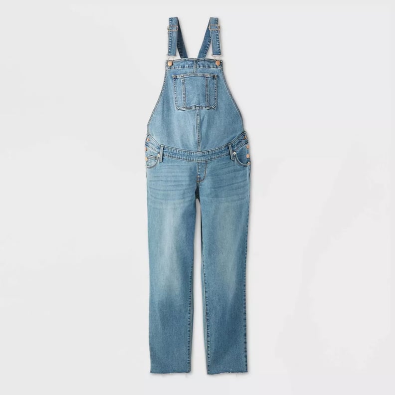 Slim Denim Maternity Overalls