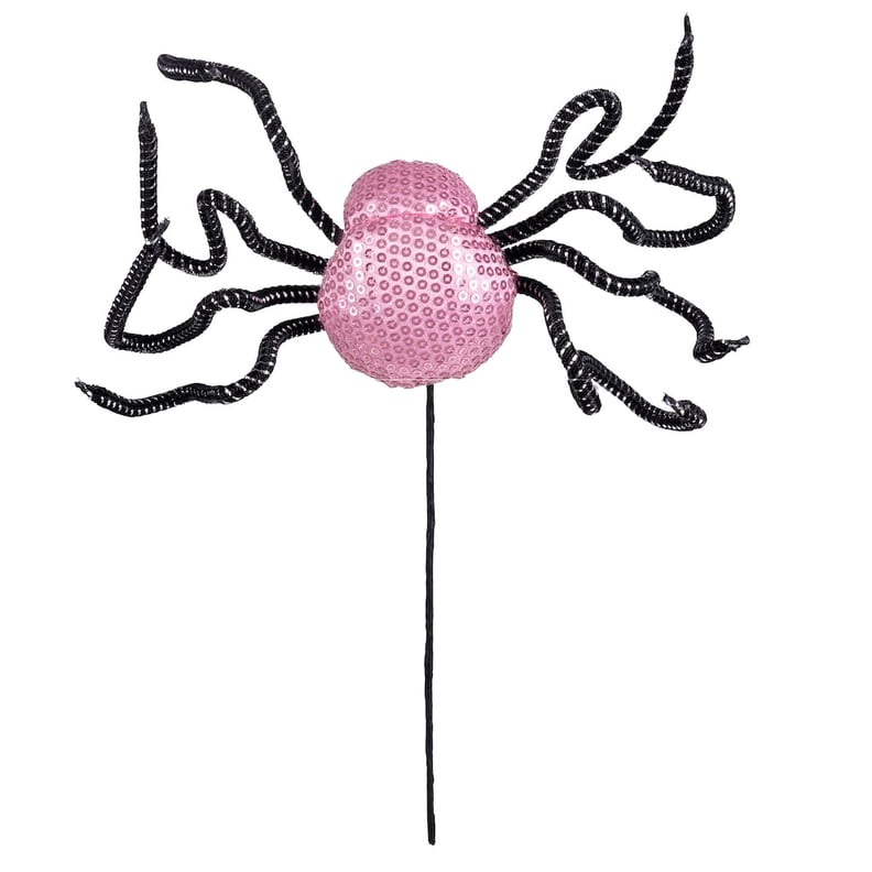 Pink Fabric Spider Pick