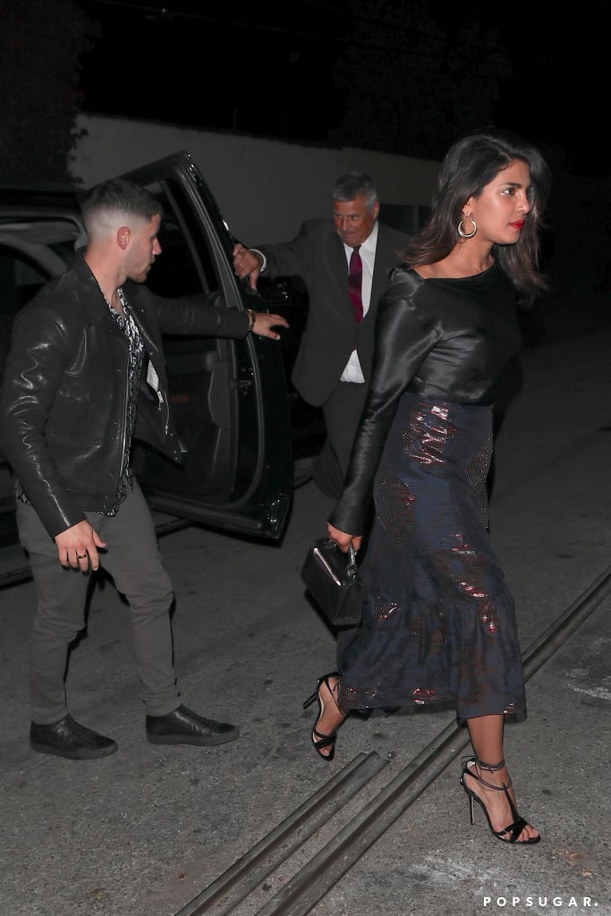 Priyanka Chopra's Black Date-Night Outfit With Nick Jonas