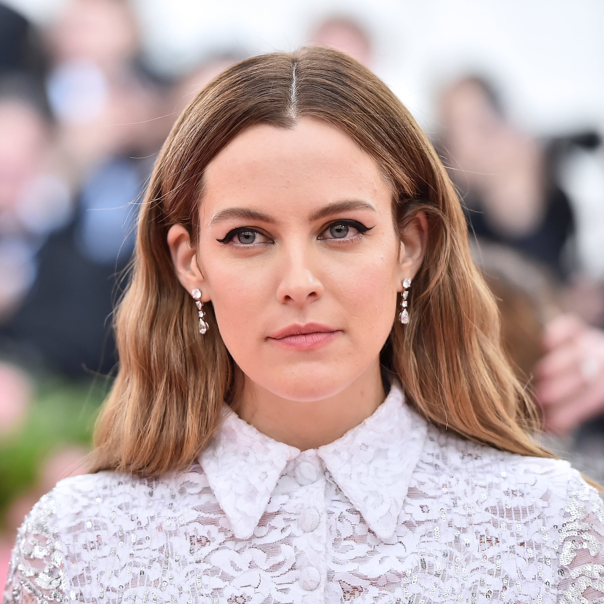 Riley Keough reveals she welcomed a daughter last year in speech