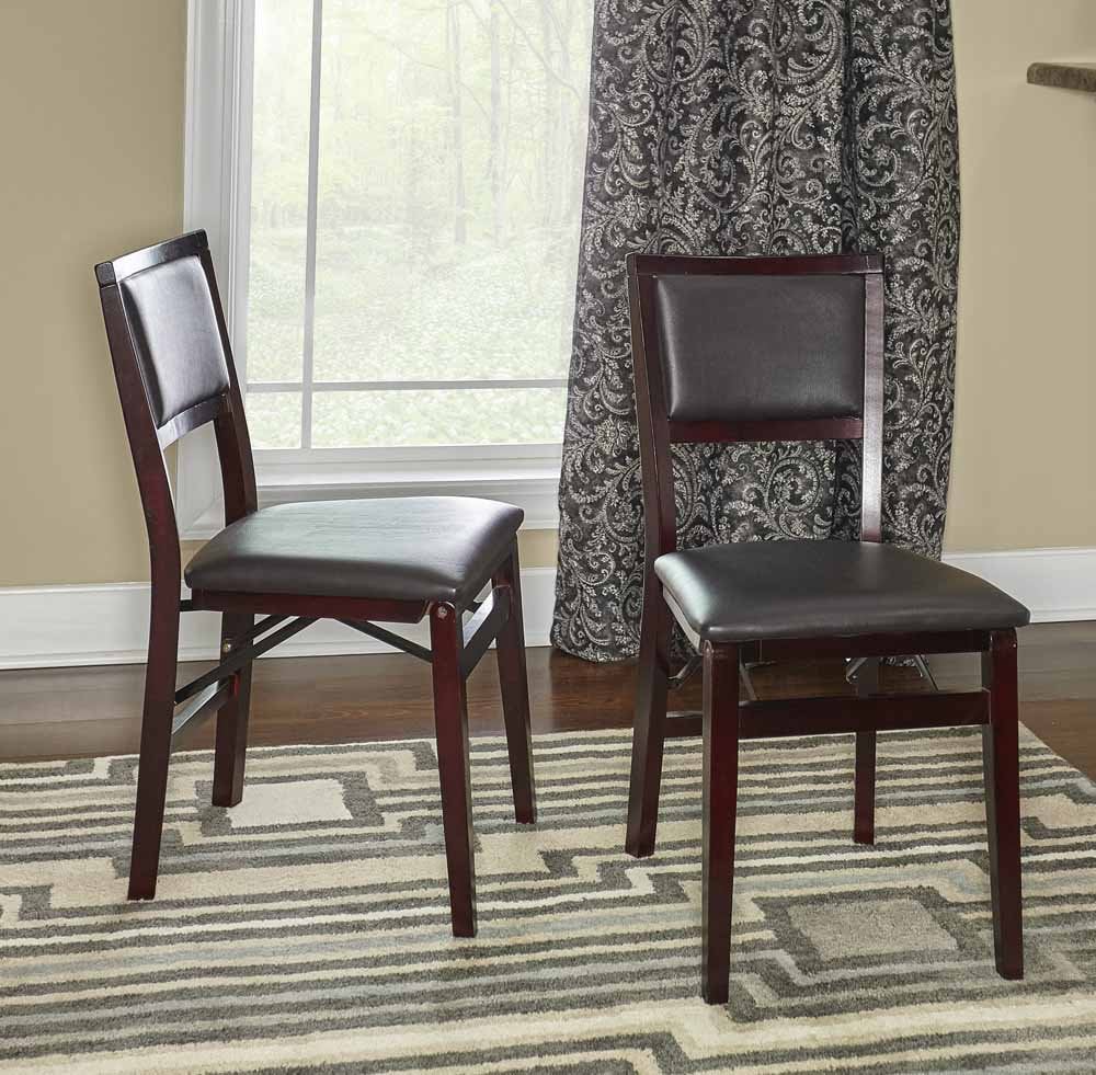 Linon Keira Pad Folding Chairs