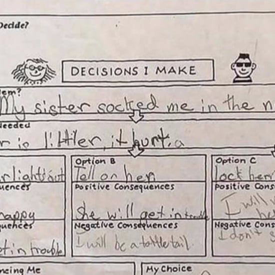 Kid's Decision Tree After Sister Hits in the Nose