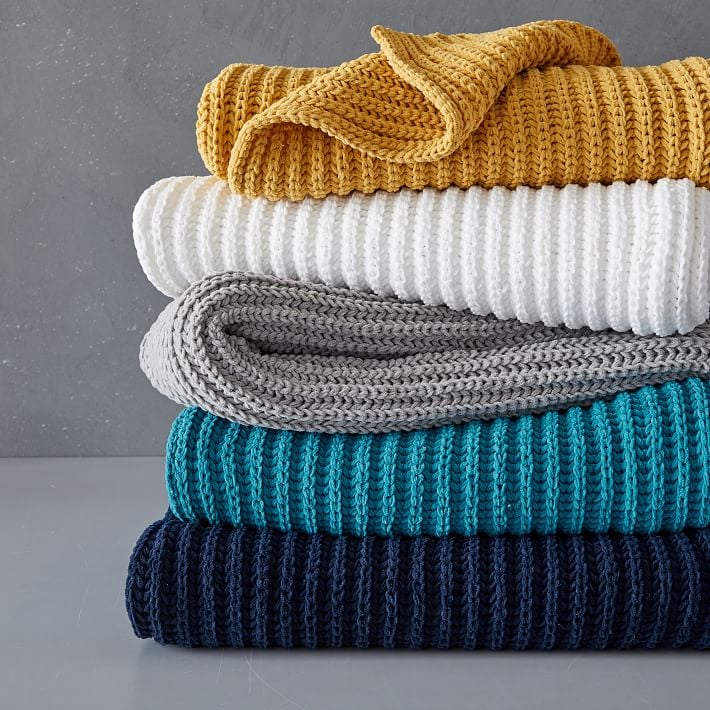 West Elm Chenille Rib Throw