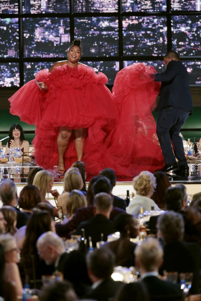 Lizzo Wears Red Giambattista Valli Dress at 2022 Emmys | POPSUGAR Fashion