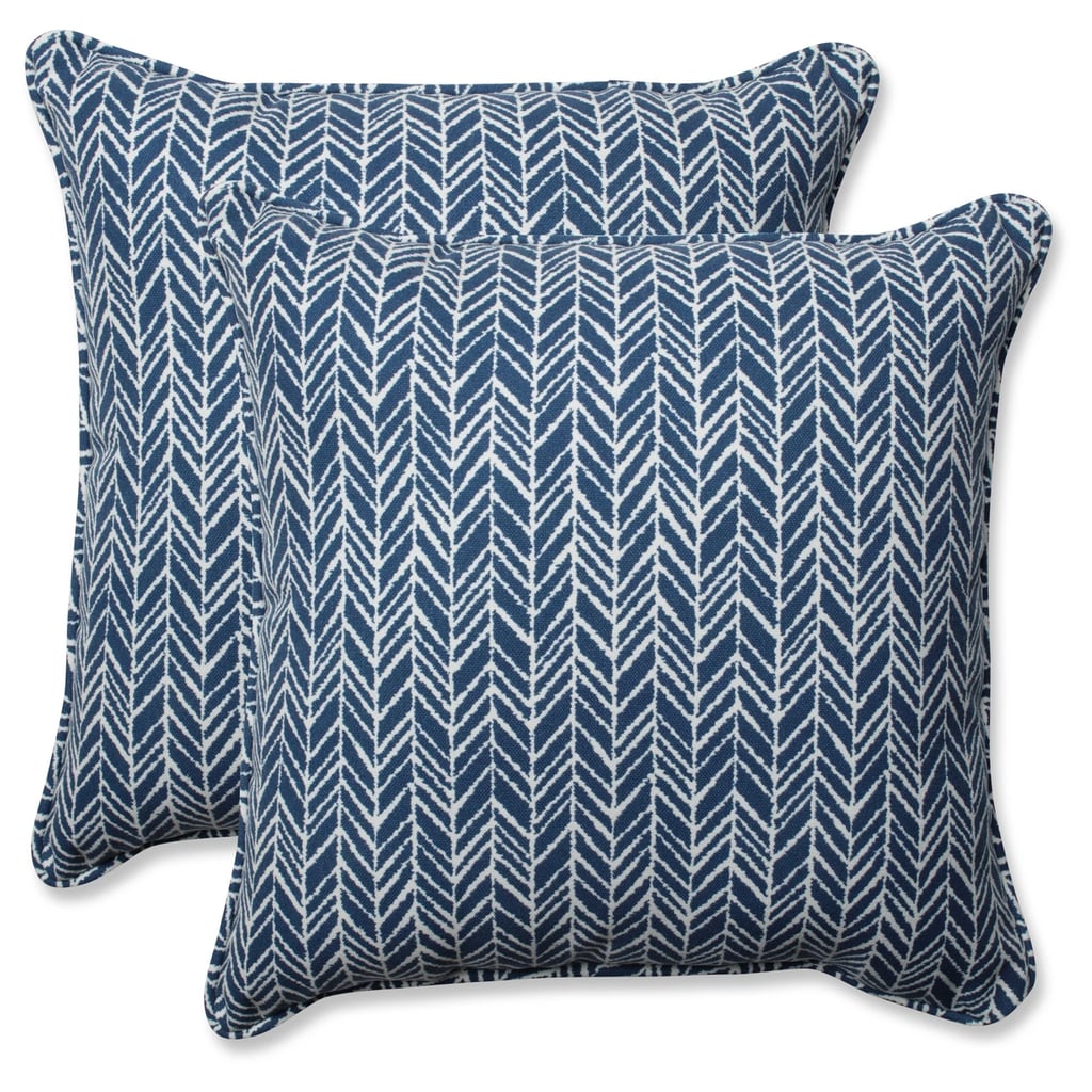 Outdoor/Indoor Herringbone Throw Pillow Best Outdoor Pillows and