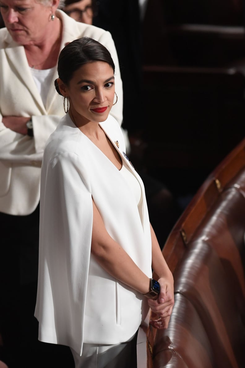 Alexandria Ocasio Cortez White Blazer at State of the Union