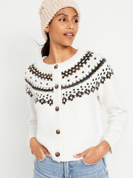 Old Navy Fair Isle Cardigan Sweater