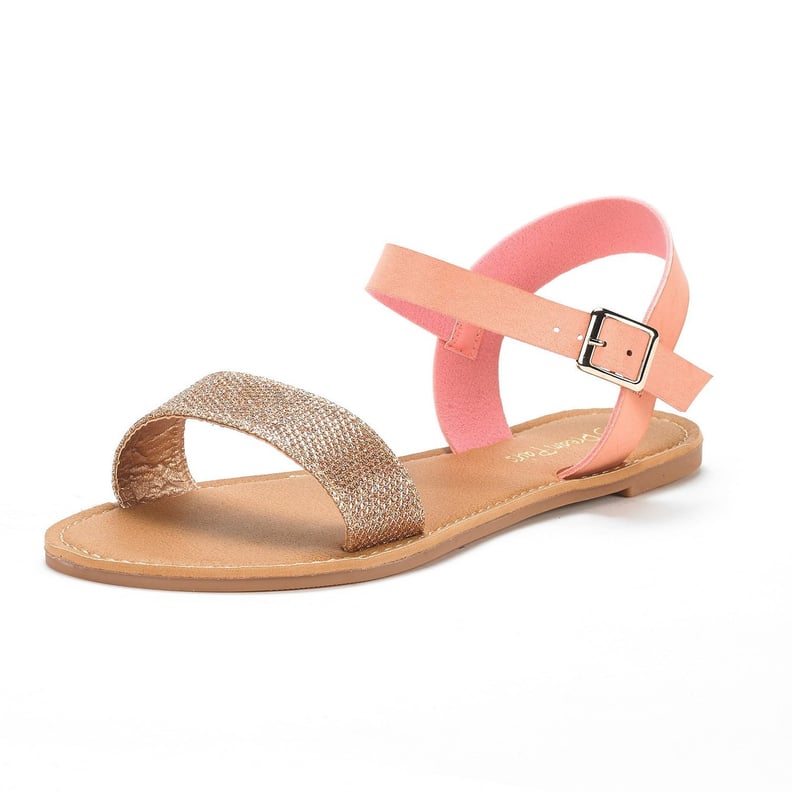 Dream Pairs Ankle Strap Flexible Flat Sandals