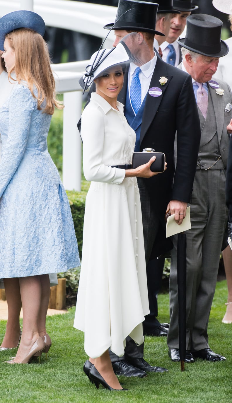 Meghan Markle in a White Dress 2018