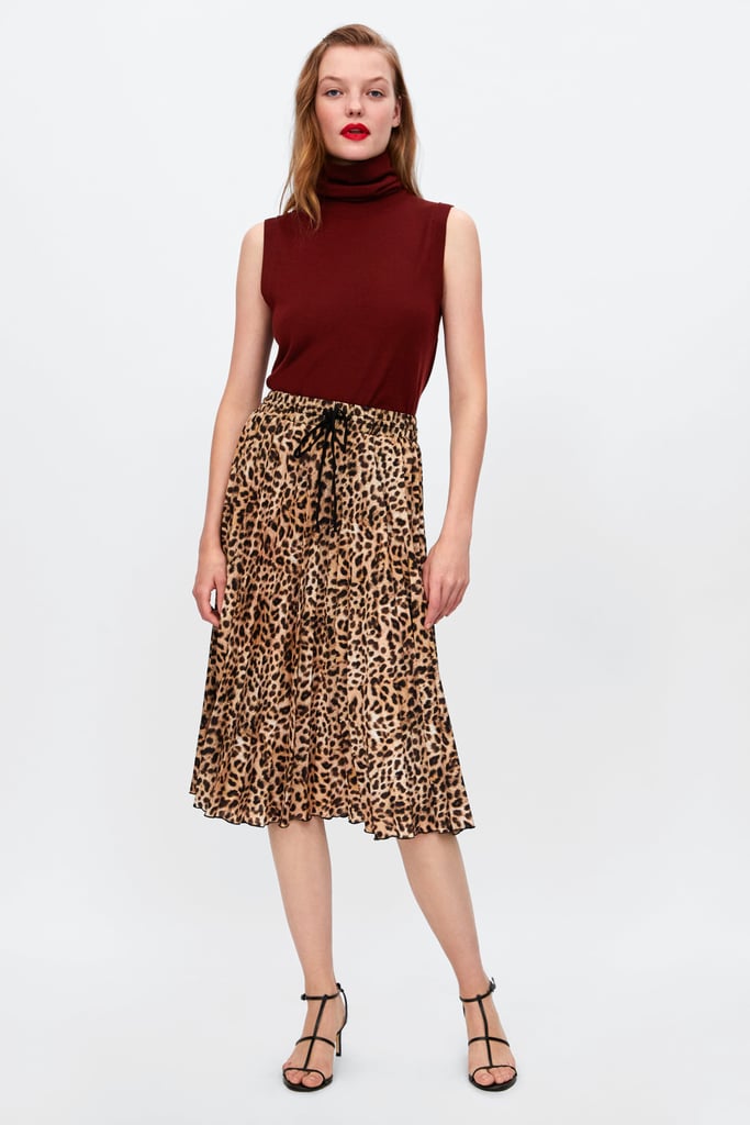 Zara Leopard Print Skirt