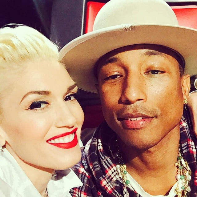 Gwen Stefani loved taking selfies with her The Voice costars.
Source: Instagram user gwenstefani