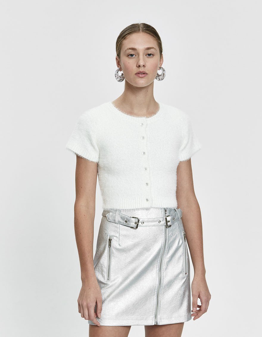 Stelen Analiese Short Sleeve Fuzzy 