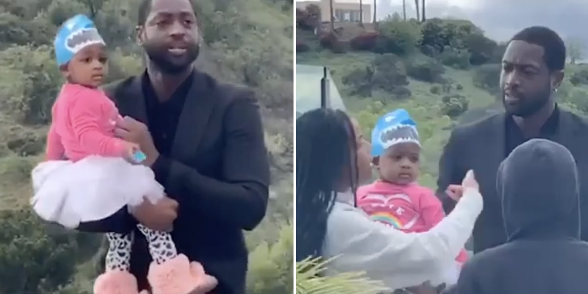 Dwyane Wade and Gabrielle Union's Baby Girl Wears the Fuzziest Pink Boots +  Matching Tutu in a Family Photo