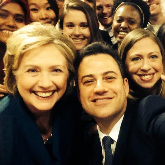 Jimmy Kimmel Takes a Selfie With Hillary and Bill Clinton