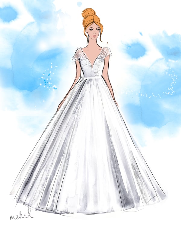 Disney's Cinderella Wedding Dress Design