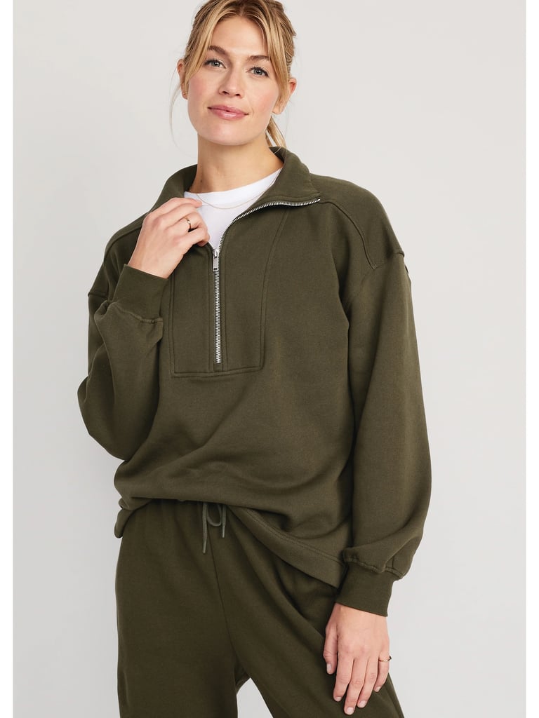 Old Navy Oversized Half-Zip Pullover Tunic