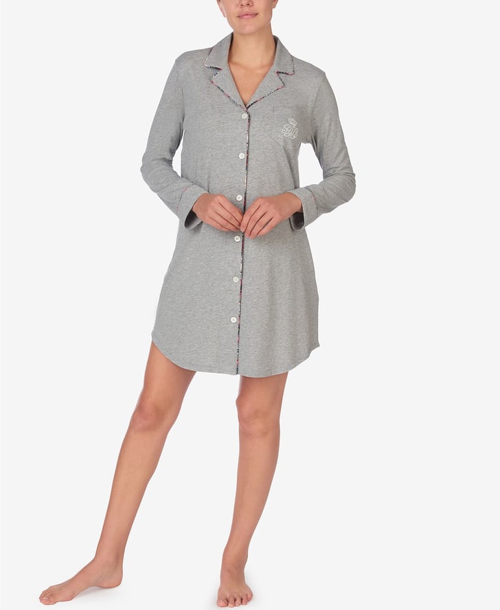 Ralph Lauren Cotton Knit Sleep Shirt Best Nightgowns For Women