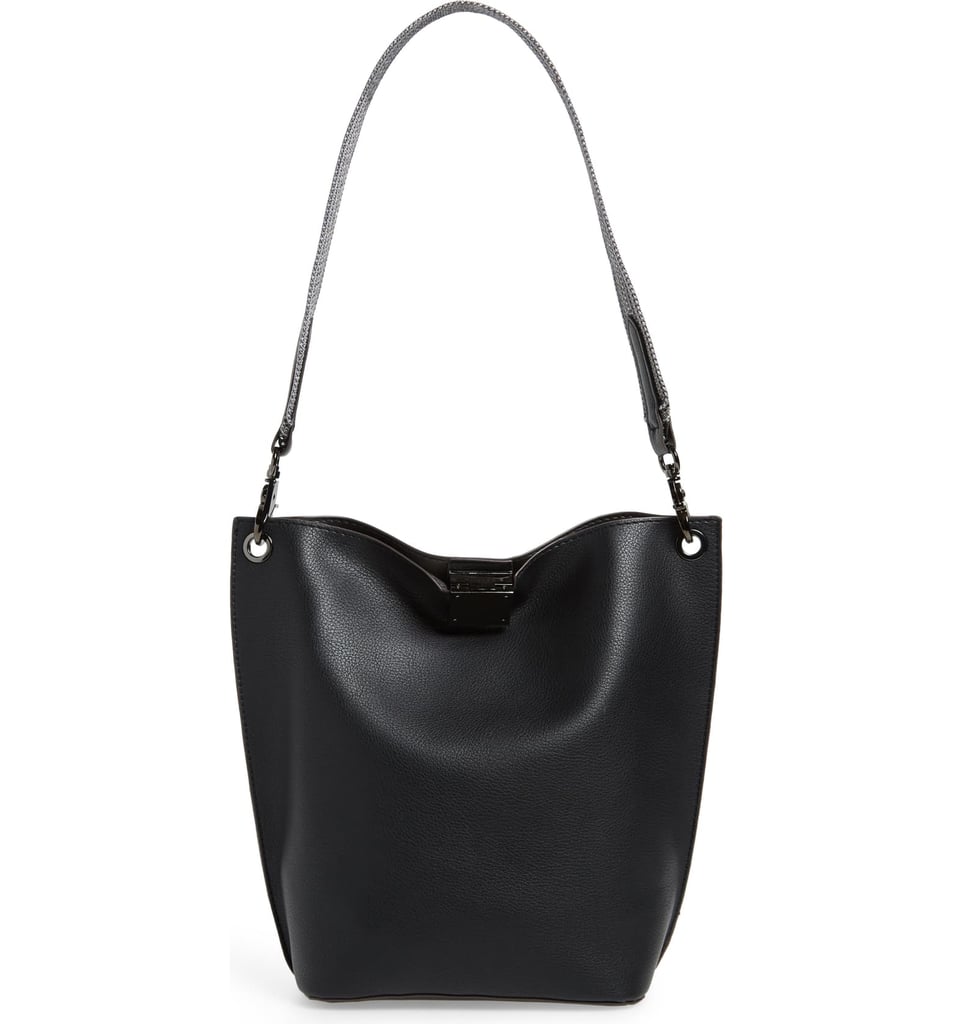 Sondra Roberts Faux Leather Bucket Bag