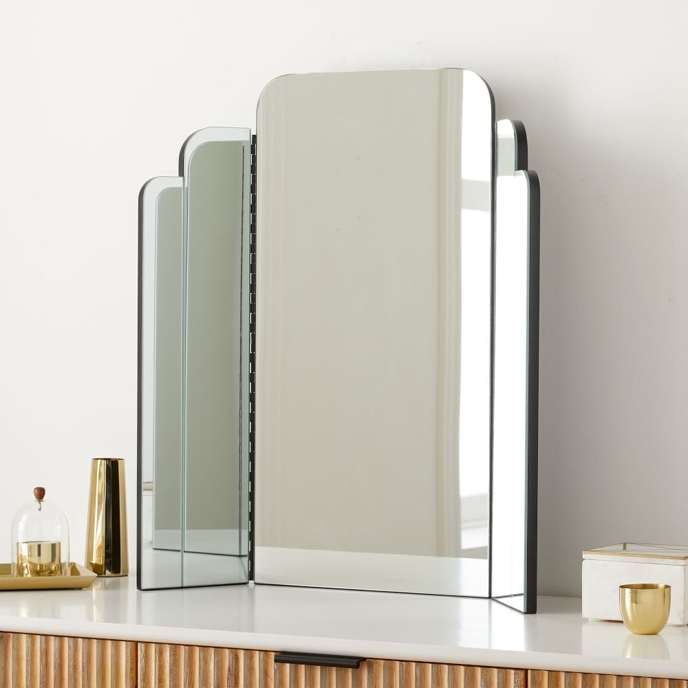 Tri-Fold Frameless Vanity Mirror