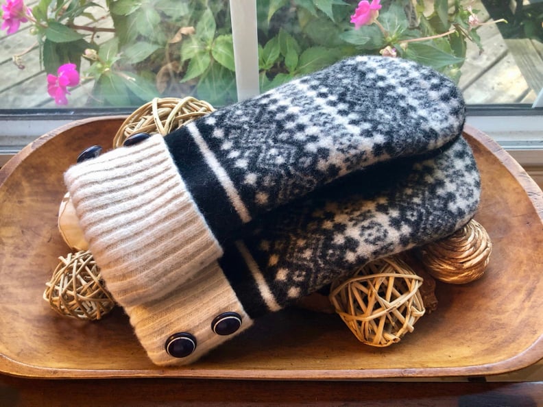 Upcycled Cashmere and Wool Mittens