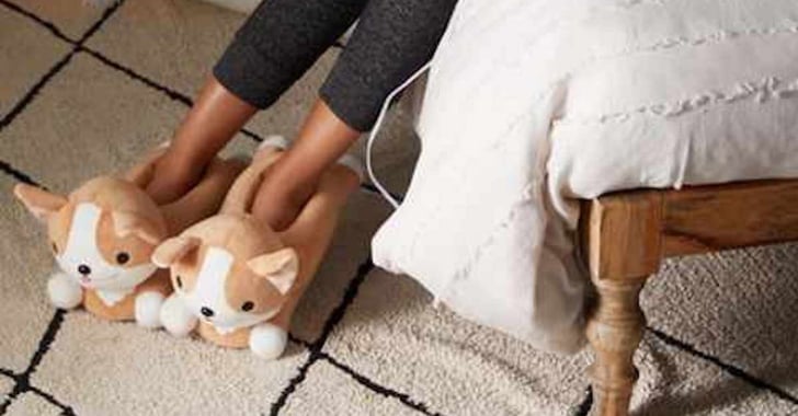 Heated corgi slippers online