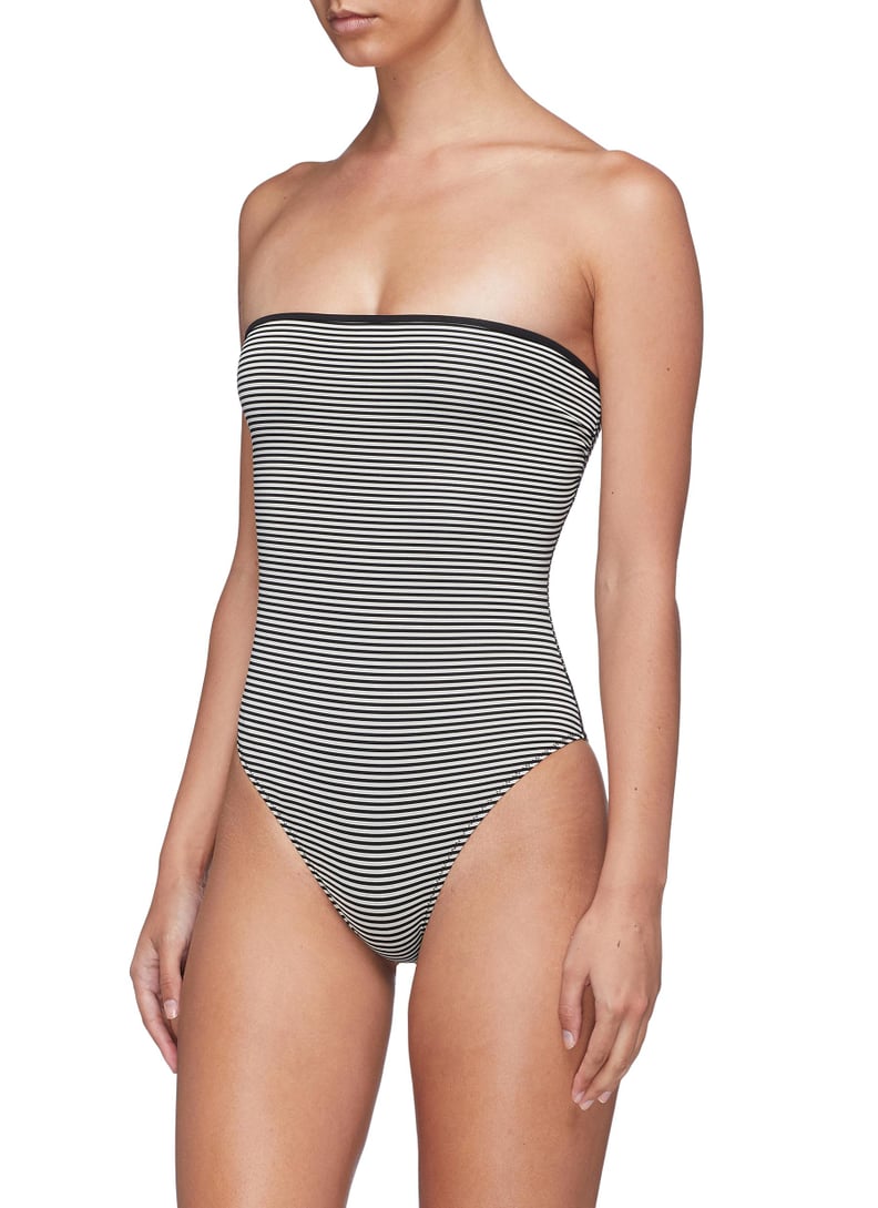 Marysia 'Adelaide' Reversible Stripe One-Piece Strapless Swimsuit