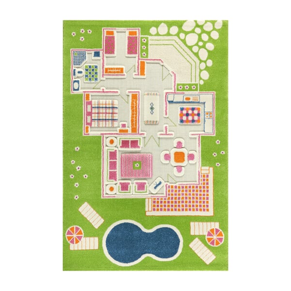 A 3-D Dollhouse: Maisonette Play House 3-D Activity Mat