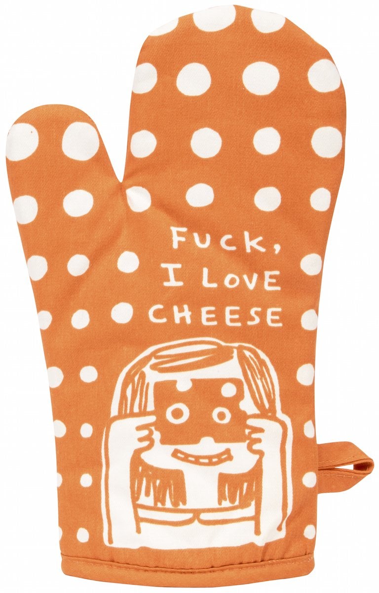 "F*ck, I Love Cheese" Oven Mitt